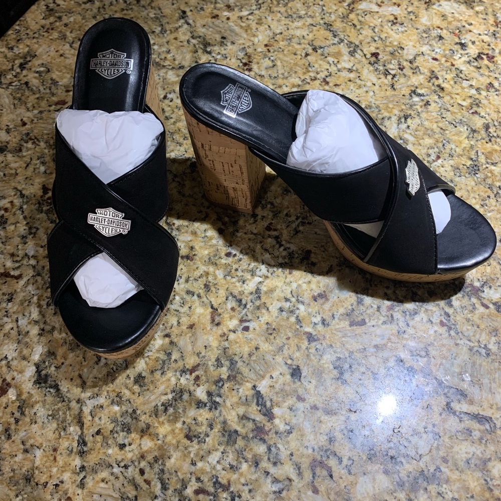 Harley Davidson women’s size 8 Black Heel